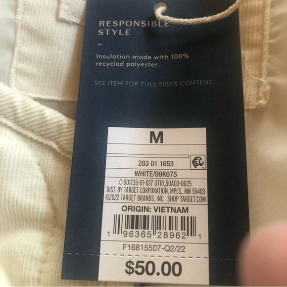 Universal Thread/ NWT/ Woman’s/ Corduroy Jacket/ Size M / Decorative Quilting - Picture 8 of 9